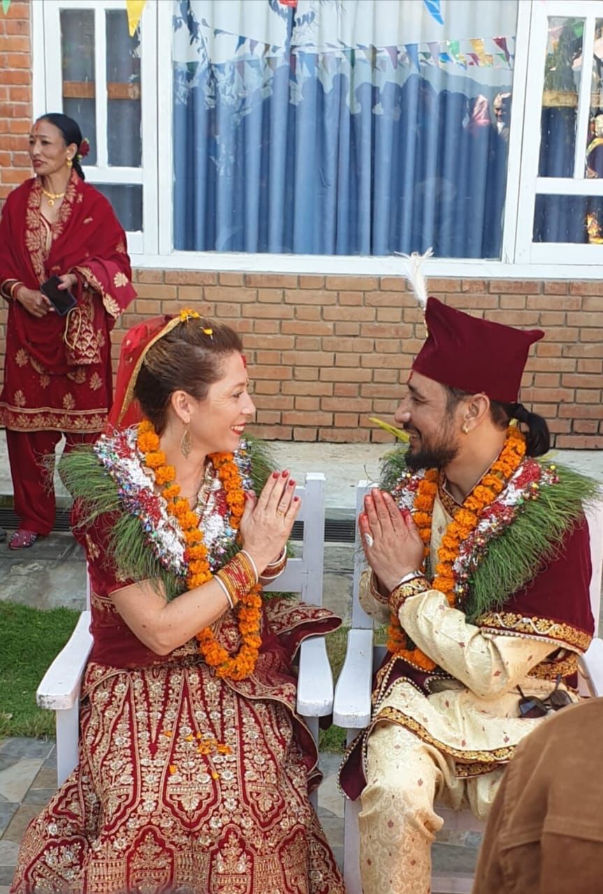 Nepali boy &  French Girl
